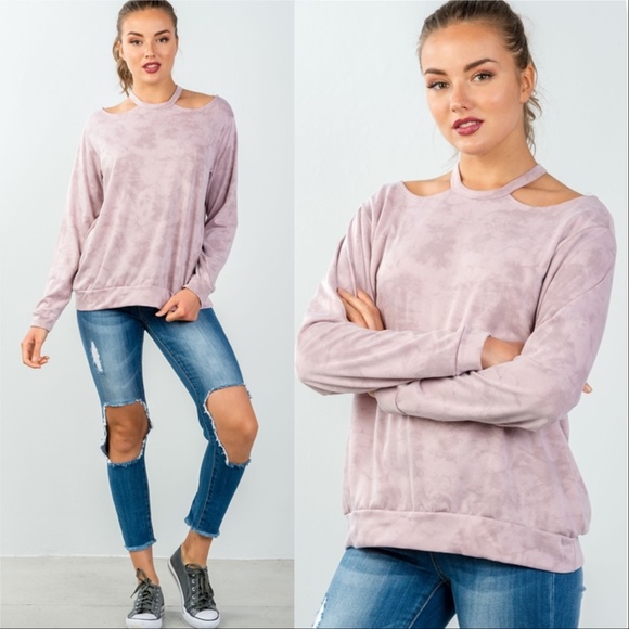 ACID WASHED PULLOVER  (MADE IN USA!) - Picture 2 of 3